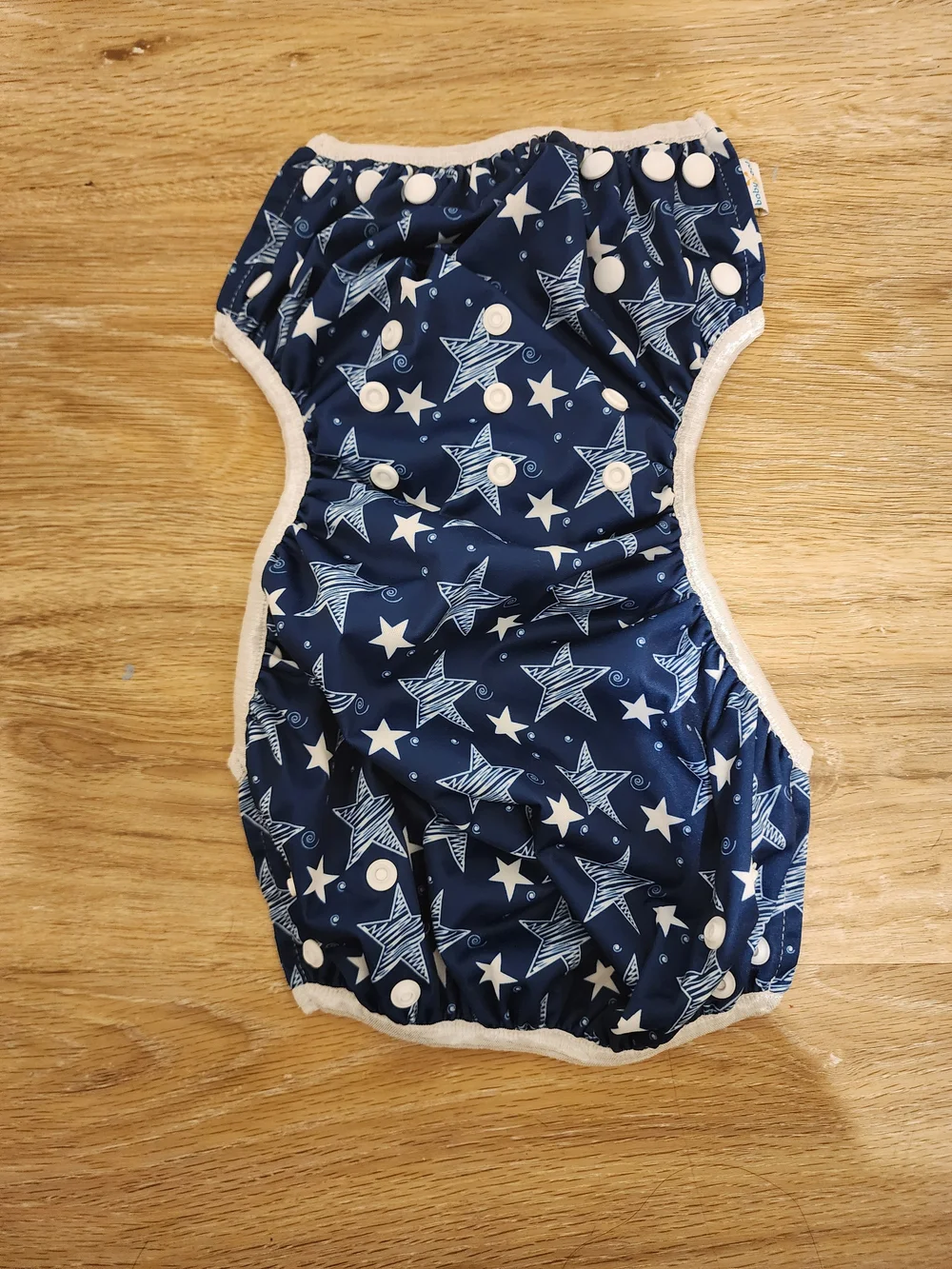 Reusable Kids Swim Diaper Cover - Navy Star & Sea Print